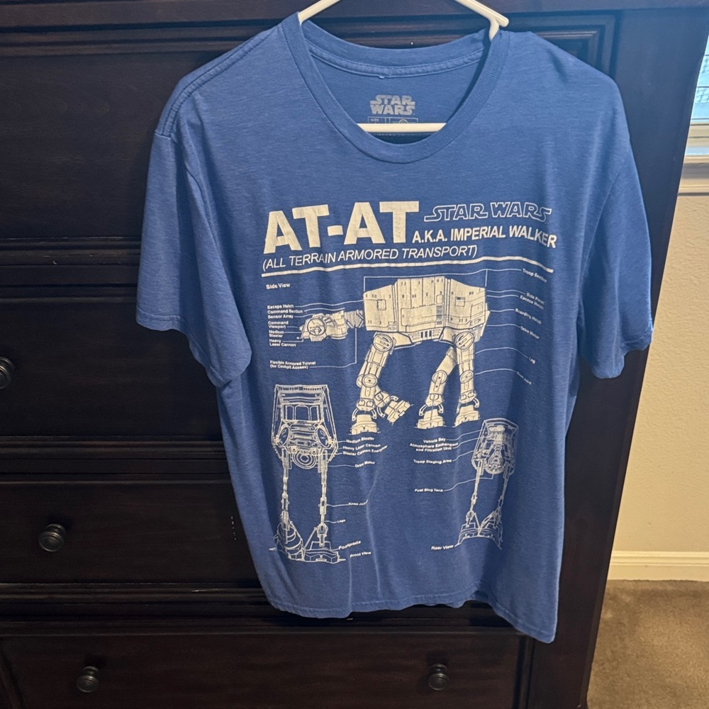 Star Wars Blue AT-AT Design Tee